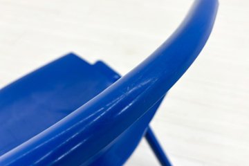 【4脚セット】 sebel Postura Postura+ ミーティングチェア スタッキングチェア 中古 会議椅子 ガーデンチェア 中古オフィス家具 ブルー画像