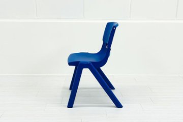 【4脚セット】 sebel Postura Postura+ ミーティングチェア スタッキングチェア 中古 会議椅子 ガーデンチェア 中古オフィス家具 ブルー画像