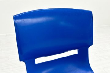 【4脚セット】 sebel Postura Postura+ ミーティングチェア スタッキングチェア 中古 会議椅子 ガーデンチェア 中古オフィス家具 ブルー画像