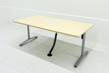 コクヨ ビエナ 中古 小型会議テーブル キャスター脚 会議机 ミーティングテーブル 幅1800 中古オフィス家具 1800/900/720画像