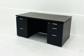 コクヨ 役員デスク 中古 両袖机 幅1600 S370シリーズ 役員家具 マネージメントデスク 中古オフィス家具 1600/850/720の画像