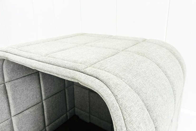 集中ブース 201° COOM 中古 ワークブース 一人用 パーテーション パーティション 中古オフィス家具 グレー系 1000/900/1600画像