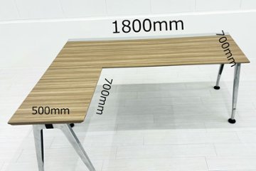 コクヨ サイビ SAIBI 中古 L型デスク L字デスク 幅1800 エグゼクティブデスク 中古オフィス家具 1800/1400/720画像