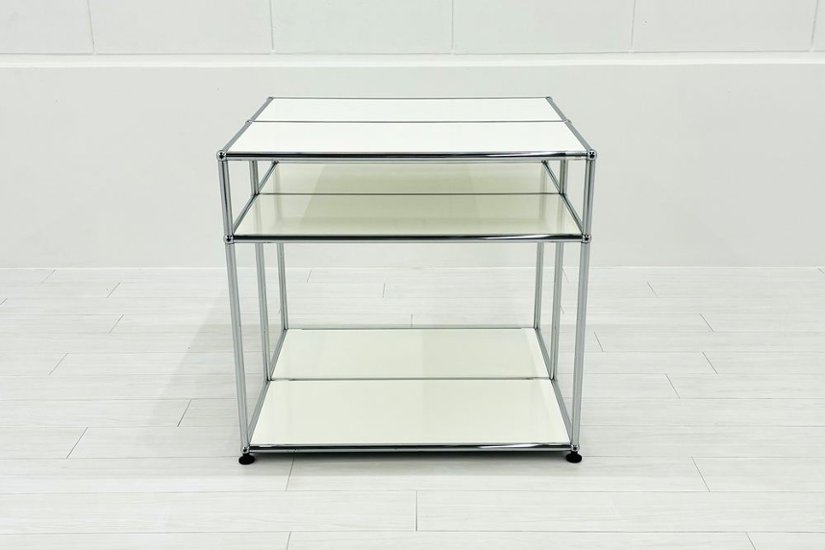 USMハラー 中古 USM Haller オープン書庫 中古オフィス家具 ホワイト 775/725/720画像