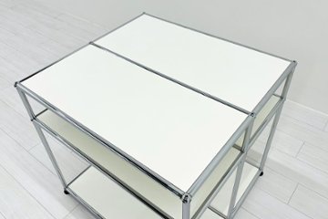 USMハラー 中古 USM Haller オープン書庫 中古オフィス家具 ホワイト 775/725/720画像