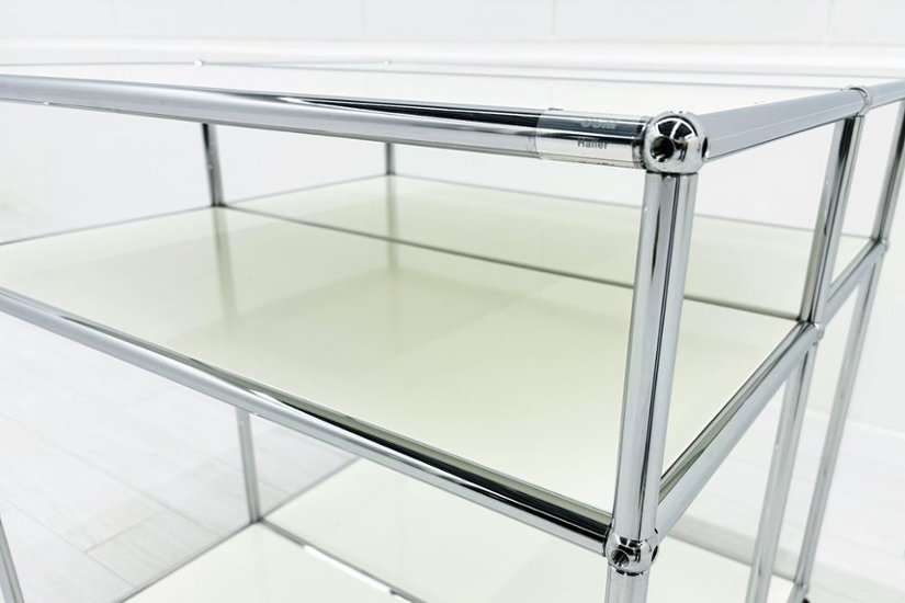 USMハラー 中古 USM Haller オープン書庫 中古オフィス家具 ホワイト 775/725/720画像