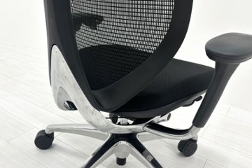 オカムラ サブリナチェア 中古 スマートオペレーション ヘッドレスト 中古オフィス家具 ブラック Sabrina Smart Operation画像