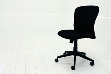 オフィスチェア 肘無 中古 中古チェア 中古オフィス家具 事務椅子 ブラックの画像