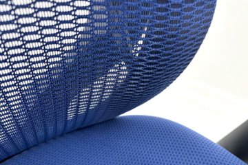 オカムラ シルフィーチェア 中古 2019年製 エクストラハイバック 可動肘 OKAMURA Sylphy 中古オフィス家具 ミディアムブルー画像