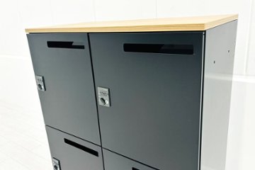 4人用ロッカー 中古 コクヨ ブラック エディア パーソナルロッカー 中古オフィス家具 ダイヤル錠 900/450/1130画像