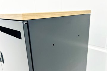 4人用ロッカー 中古 コクヨ ブラック エディア パーソナルロッカー 中古オフィス家具 ダイヤル錠 900/450/1130画像