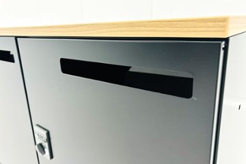 4人用ロッカー 中古 コクヨ ブラック エディア パーソナルロッカー 中古オフィス家具 ダイヤル錠 900/450/1130画像