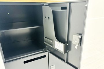 4人用ロッカー 中古 コクヨ ブラック エディア パーソナルロッカー 中古オフィス家具 ダイヤル錠 900/450/1130画像