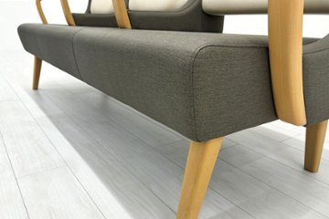 ロビーチェア オリバー oliver 中古 3人掛けチェア ロビーチェア 医療用家具 病院椅子 病院チェア 応接椅子 中古オフィス家具 1770/620/780画像