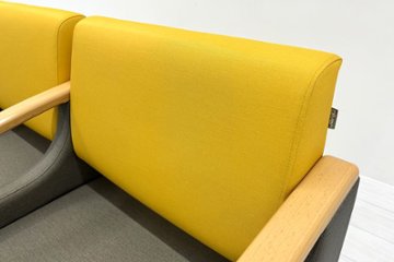 ロビーチェア オリバー oliver 中古 3人掛けチェア 医療用家具 ロビーソファ 病院椅子 病院チェア 応接椅子 中古オフィス家具 1770/620/780画像