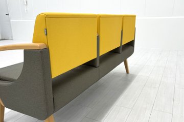 ロビーチェア オリバー oliver 中古 3人掛けチェア 医療用家具 ロビーソファ 病院椅子 病院チェア 応接椅子 中古オフィス家具 1770/620/780画像