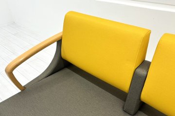 ロビーチェア オリバー oliver 中古 2人掛チェア 医療用家具 病院椅子 病院チェア ロビーソファ 応接椅子 中古オフィス家具 1200/620/780画像