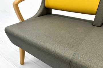 ロビーチェア オリバー oliver 中古 2人掛チェア 医療用家具 病院椅子 病院チェア ロビーソファ 応接椅子 中古オフィス家具 1200/620/780画像