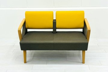 ロビーチェア オリバー oliver 中古 2人掛チェア 医療用家具 病院椅子 病院チェア  ロビーソファ 応接椅子 中古オフィス家具 1200/620/780画像