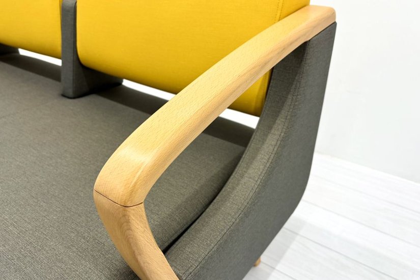 ロビーチェア オリバー oliver 中古 2人掛チェア 医療用家具 病院椅子 病院チェア  ロビーソファ 応接椅子 中古オフィス家具 1200/620/780画像