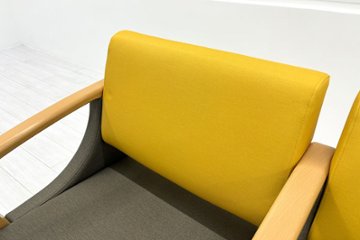 ロビーチェア オリバー oliver 中古 2人掛チェア 医療用家具 病院椅子 病院チェア  ロビーソファ 応接椅子 中古オフィス家具 1200/620/780画像