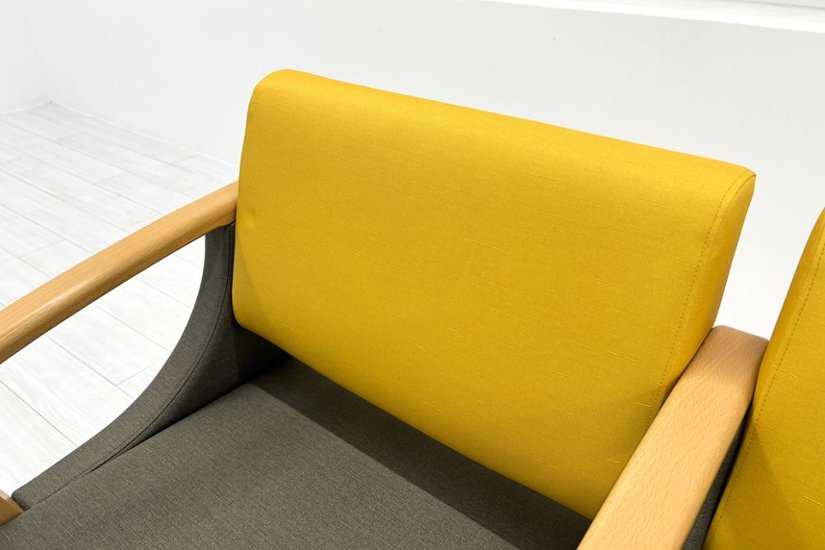 ロビーチェア オリバー oliver 中古 2人掛チェア 医療用家具 病院椅子 病院チェア  ロビーソファ 応接椅子 中古オフィス家具 1200/620/780画像