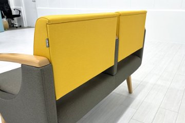 ロビーチェア オリバー oliver 中古 2人掛チェア 医療用家具 病院椅子 病院チェア  ロビーソファ 応接椅子 中古オフィス家具 1200/620/780画像