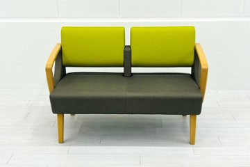 ロビーチェア オリバー oliver 中古 2人掛けチェア ロビーチェア 医療用家具 応接椅子 病院椅子 病院チェア 中古オフィス家具 1200/620/780画像