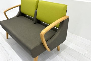 ロビーチェア オリバー oliver 中古 2人掛けチェア ロビーチェア 医療用家具 応接椅子 病院椅子 病院チェア 中古オフィス家具 1200/620/780画像