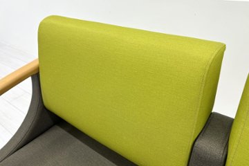 ロビーチェア オリバー oliver 中古 2人掛けチェア ロビーチェア 医療用家具 応接椅子 病院椅子 病院チェア 中古オフィス家具 1200/620/780画像