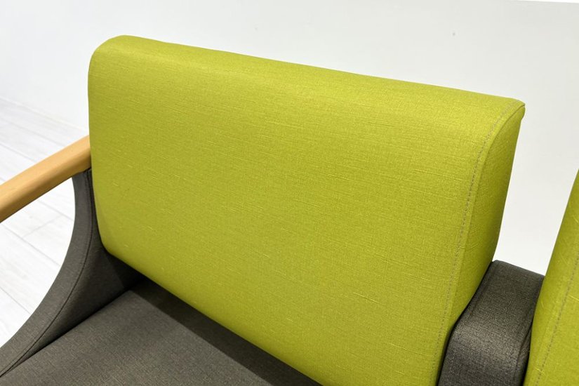 ロビーチェア オリバー oliver 中古 2人掛けチェア ロビーチェア 医療用家具 応接椅子 病院椅子 病院チェア 中古オフィス家具 1200/620/780画像