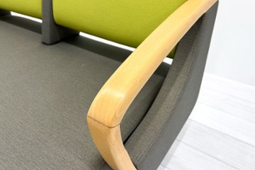 ロビーチェア オリバー oliver 中古 2人掛けチェア ロビーチェア 医療用家具 応接椅子 病院椅子 病院チェア 中古オフィス家具 1200/620/780画像