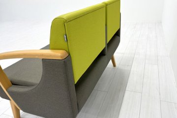 ロビーチェア オリバー oliver 中古 2人掛けチェア ロビーチェア 医療用家具 応接椅子 病院椅子 病院チェア 中古オフィス家具 1200/620/780画像