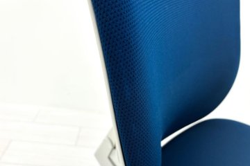 コクヨ ウィザードチェア 肘無 中古 ウィザード2 ローバック 中古オフィス家具 KOKUYO Wizard ブルー画像