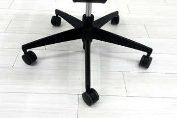 コクヨ ウィザード2 中古 ミドルマネージメントチェア ヘッドレスト付 固定肘  中古オフィス家具 KOKUYO プルシアンブルー画像