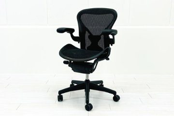 アーロンチェア Aサイズ 中古 フル装備 ポスチャーフィット ハーマンミラー Herman miller Aeron Chair 中古オフィス家具 肘レバー画像