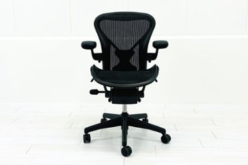 アーロンチェア Aサイズ 中古 フル装備 ポスチャーフィット ハーマンミラー Herman miller Aeron Chair 中古オフィス家具 肘レバー画像