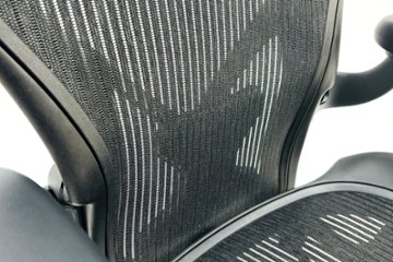 アーロンチェア Aサイズ 中古 フル装備 ポスチャーフィット ハーマンミラー Herman miller Aeron Chair 中古オフィス家具 肘レバー画像