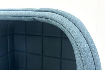 集中ブース 201° COOM 中古 ワークブース 一人用 パーテーション パーティション 中古オフィス家具 ブルー系 1000/900/1600画像