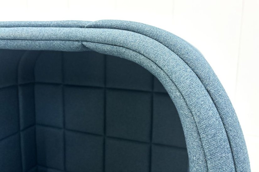 集中ブース 201° COOM 中古 ワークブース 一人用 パーテーション パーティション 中古オフィス家具 ブルー系 1000/900/1600画像