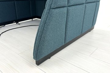 集中ブース 201° COOM 中古 ワークブース 一人用 パーテーション パーティション 中古オフィス家具 ブルー系 1000/900/1600画像