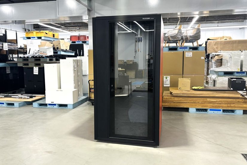 TERECUBE オカムラ テレキューブ 中古 フルクローズ型ワークブース 個室防音ブース ソロワークブース 中古オフィス家具 1200/1100/2310画像