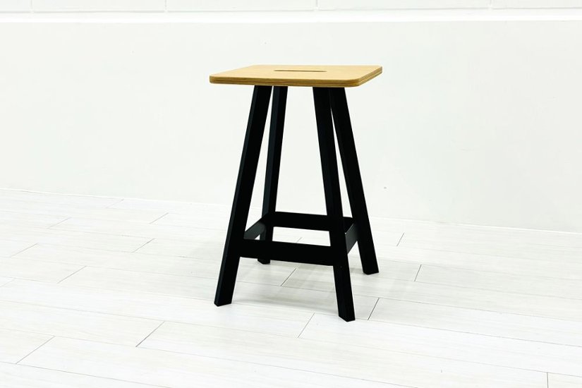 ノール ロックウェルイージースツール 中古 Knoll Rockwell Unscripted Easy Stool ノル ハイチェア ミーティングチェア カウンターチェア 中古オフィス家具 H610画像