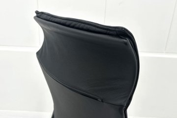  Wilkhahn Modus ウィルクハーン モダスチェア 中古 エグゼクティブチェア マネジメントチェア ブラック 中古オフィス家具 本革張り レザー画像