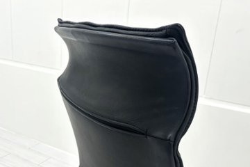  Wilkhahn Modus ウィルクハーン モダスチェア 中古 エグゼクティブチェア マネジメントチェア ブラック 中古オフィス家具 本革張り レザー画像