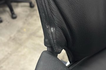  Wilkhahn Modus ウィルクハーン モダスチェア 中古 エグゼクティブチェア マネジメントチェア ブラック 中古オフィス家具 本革張り レザー画像