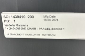 シリーズ1 スチールケース 中古 2024年製 ヘッドレスト付 Steelcase PARCEL Series1 中古オフィス家具 OAチェア ブラック画像