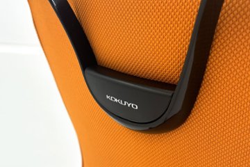 コクヨ プントチェア 中古 ローバック 肘無 KOKUYO クッション 中古オフィス家具 中古オフィスチェア オレンジ画像
