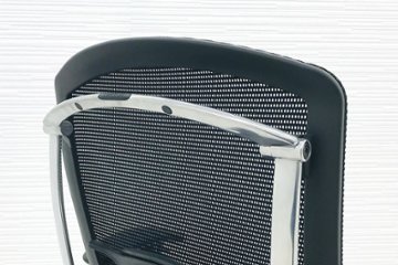 OKAMURA Contessa コンテッサチェア 中古 オカムラ メッシュ ブラック 中古オフィス家具 オフィスチェア ポリッシュフレーム画像