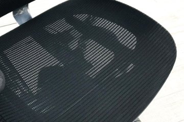 OKAMURA Contessa コンテッサチェア 中古 オカムラ メッシュ ブラック 中古オフィス家具 オフィスチェア ポリッシュフレーム画像